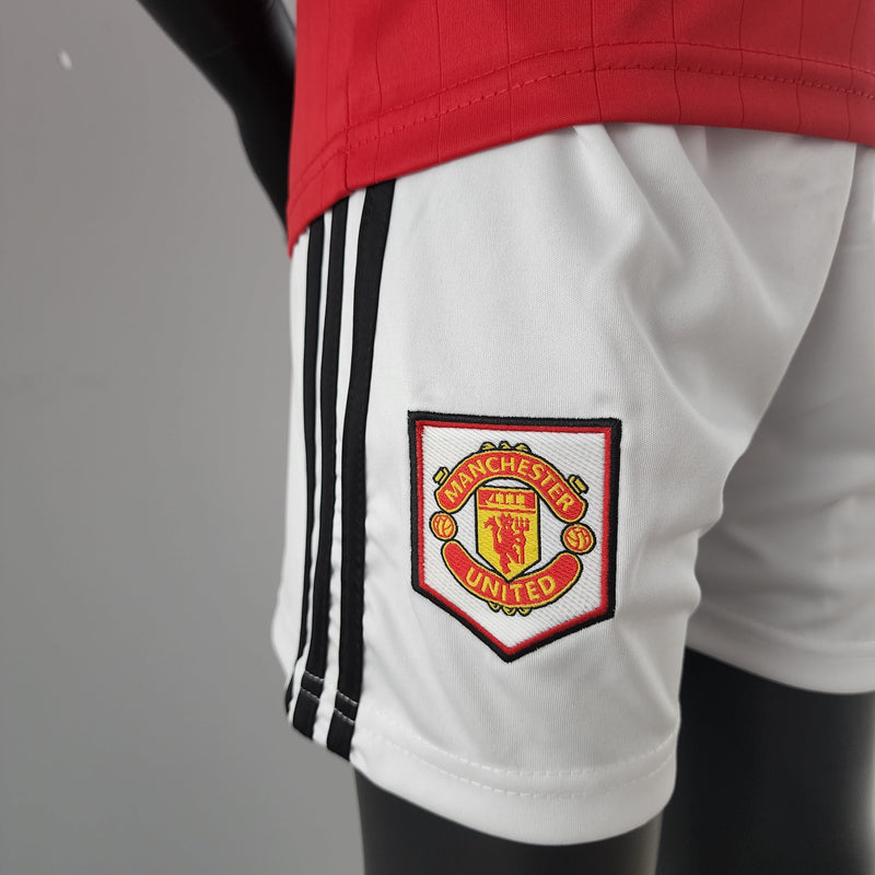 Kit Infantil Manchester United Titular 22/23