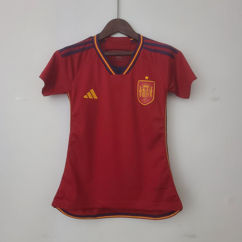 Camisa Espanha Titular 22/23 - Versão Feminina