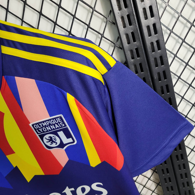 Camisa Lyon Away II 23/24 - Adidas Torcedor Masculina - Lançamento