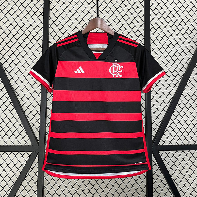 Camisa Flamengo Home Adidas Feminina 24/25 - Versão Torcedor